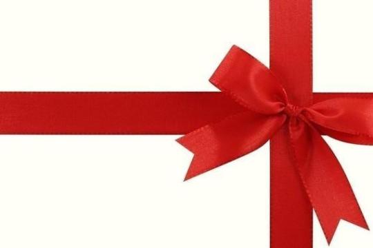 Red gift bow